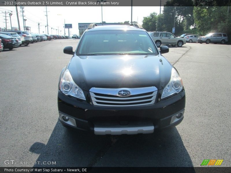 Crystal Black Silica / Warm Ivory 2012 Subaru Outback 2.5i Limited