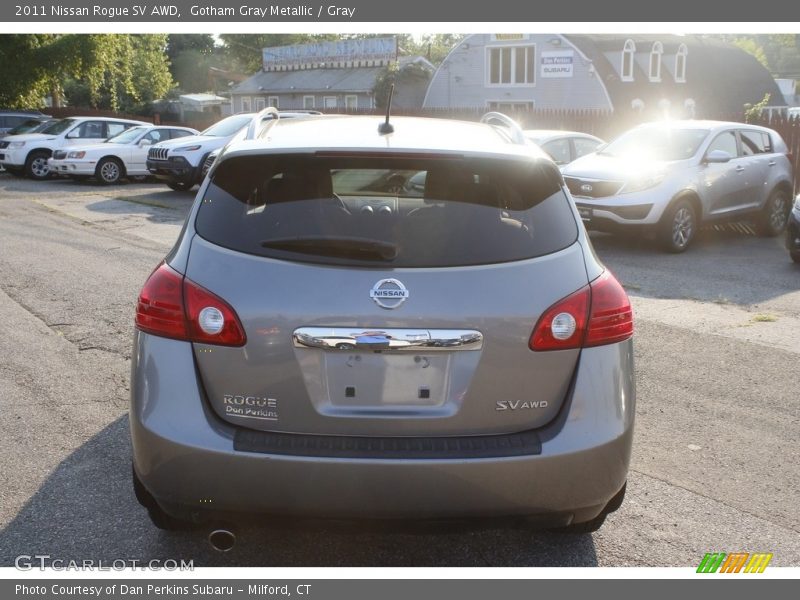 Gotham Gray Metallic / Gray 2011 Nissan Rogue SV AWD