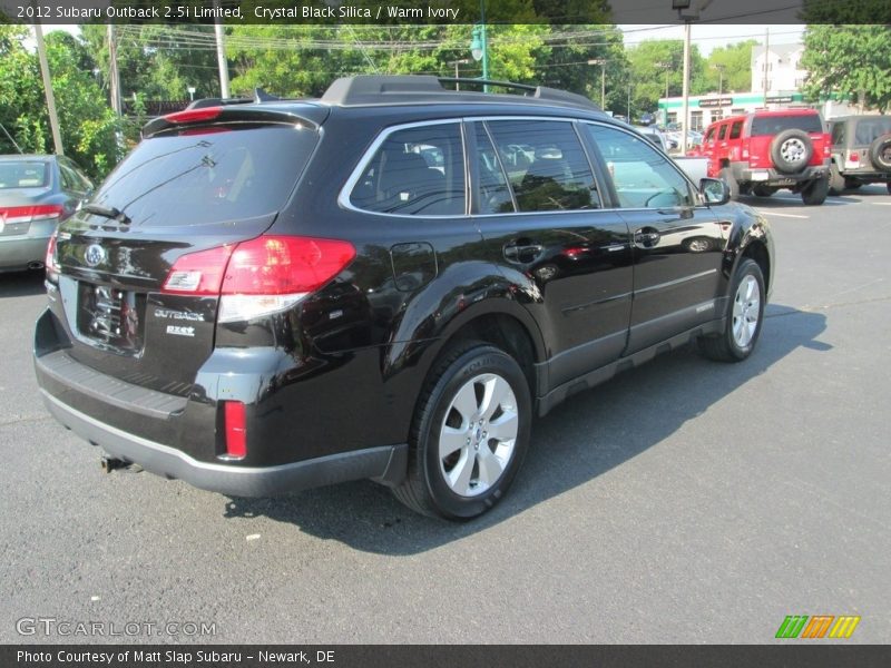 Crystal Black Silica / Warm Ivory 2012 Subaru Outback 2.5i Limited