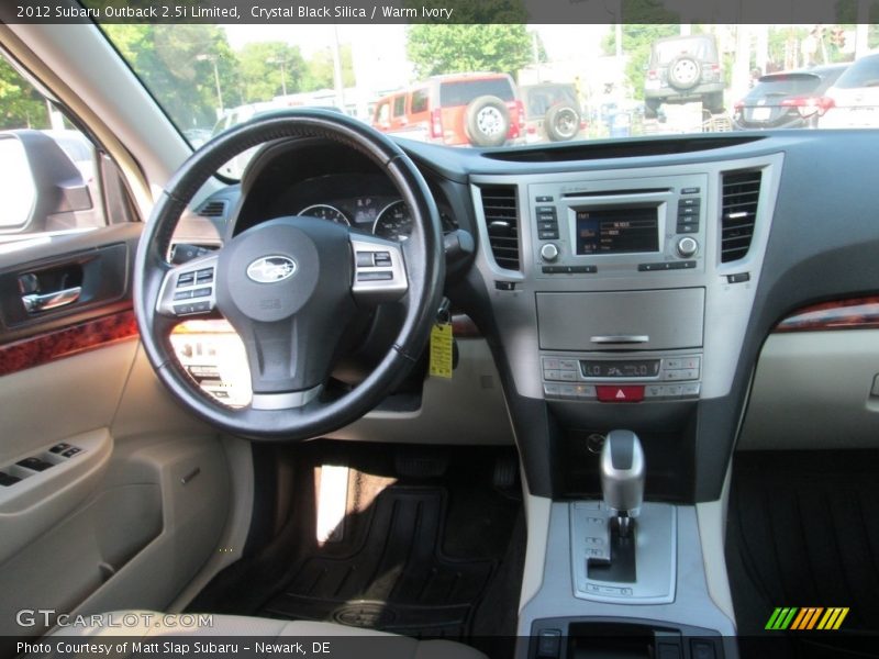 Crystal Black Silica / Warm Ivory 2012 Subaru Outback 2.5i Limited