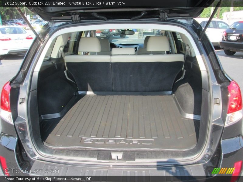Crystal Black Silica / Warm Ivory 2012 Subaru Outback 2.5i Limited