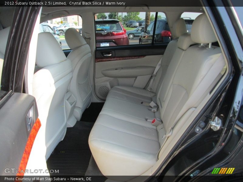 Crystal Black Silica / Warm Ivory 2012 Subaru Outback 2.5i Limited