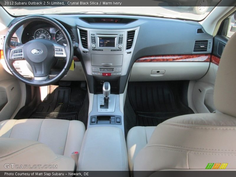 Crystal Black Silica / Warm Ivory 2012 Subaru Outback 2.5i Limited