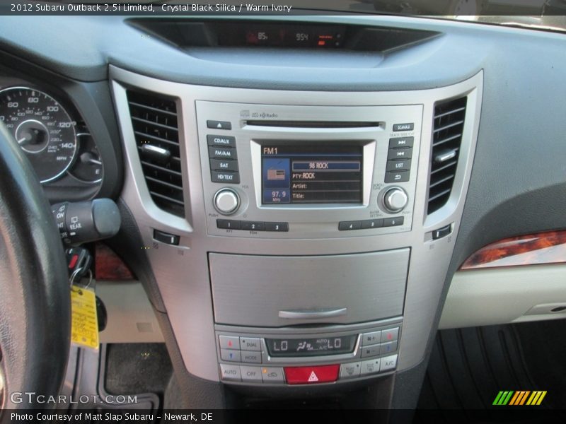 Crystal Black Silica / Warm Ivory 2012 Subaru Outback 2.5i Limited