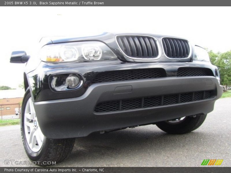 Black Sapphire Metallic / Truffle Brown 2005 BMW X5 3.0i