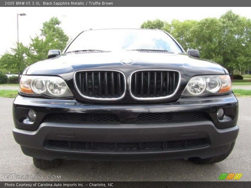 Black Sapphire Metallic / Truffle Brown 2005 BMW X5 3.0i