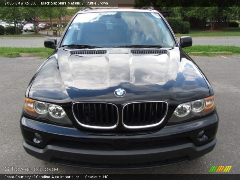 Black Sapphire Metallic / Truffle Brown 2005 BMW X5 3.0i