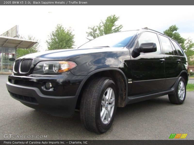 Black Sapphire Metallic / Truffle Brown 2005 BMW X5 3.0i