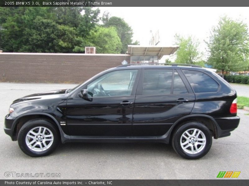 Black Sapphire Metallic / Truffle Brown 2005 BMW X5 3.0i