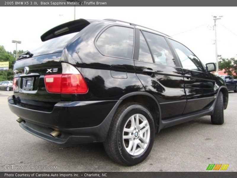 Black Sapphire Metallic / Truffle Brown 2005 BMW X5 3.0i