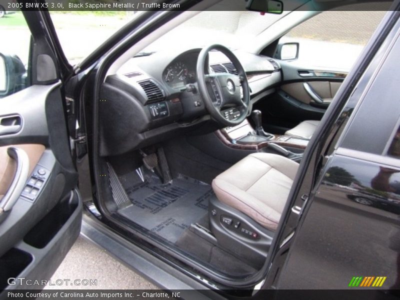 Black Sapphire Metallic / Truffle Brown 2005 BMW X5 3.0i