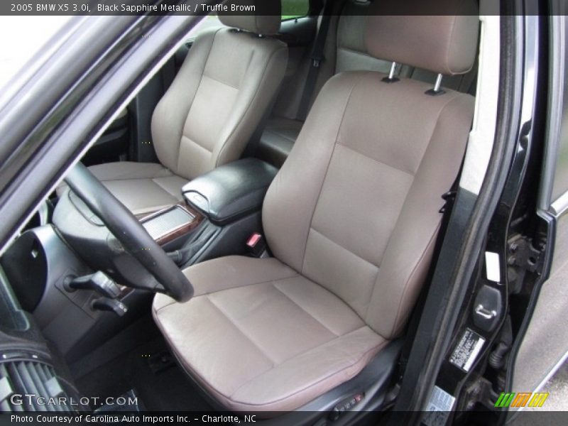 Black Sapphire Metallic / Truffle Brown 2005 BMW X5 3.0i
