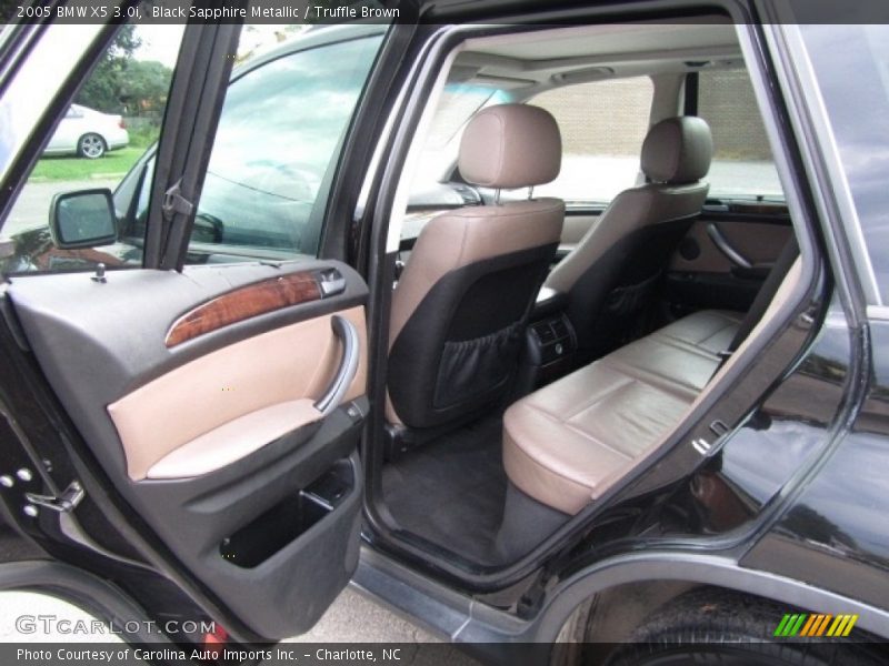 Black Sapphire Metallic / Truffle Brown 2005 BMW X5 3.0i