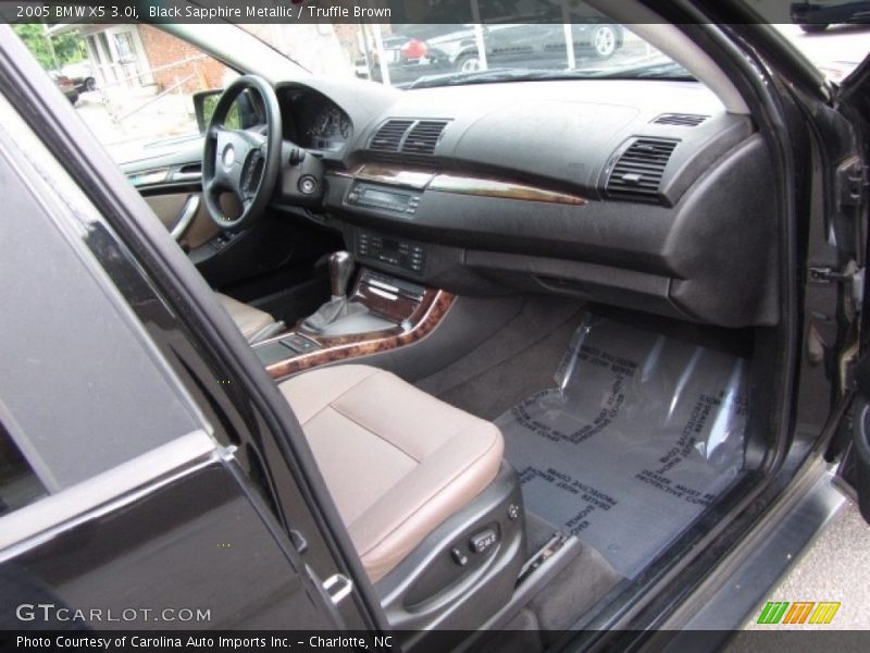 Black Sapphire Metallic / Truffle Brown 2005 BMW X5 3.0i