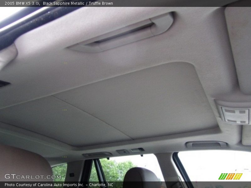 Black Sapphire Metallic / Truffle Brown 2005 BMW X5 3.0i