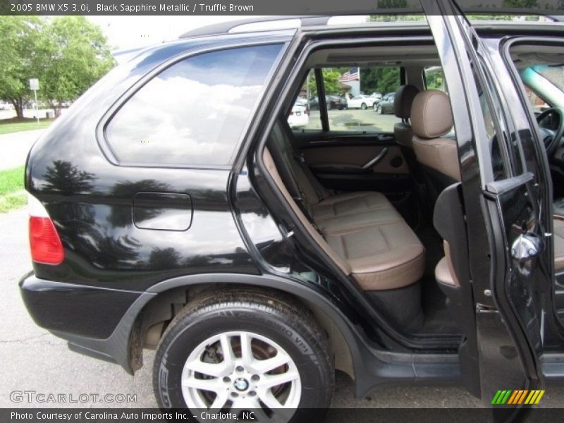 Black Sapphire Metallic / Truffle Brown 2005 BMW X5 3.0i