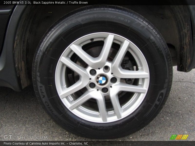 Black Sapphire Metallic / Truffle Brown 2005 BMW X5 3.0i