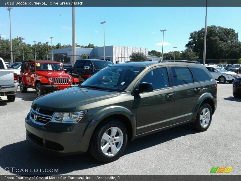 Olive Green / Black 2018 Dodge Journey SE