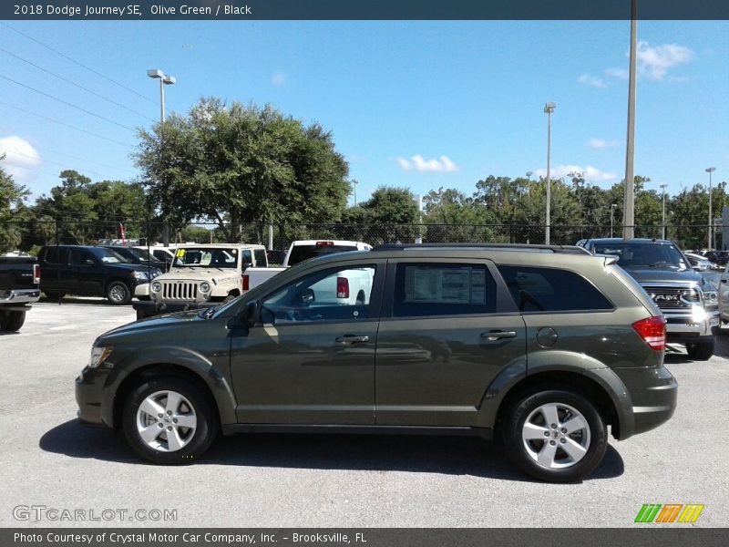 Olive Green / Black 2018 Dodge Journey SE