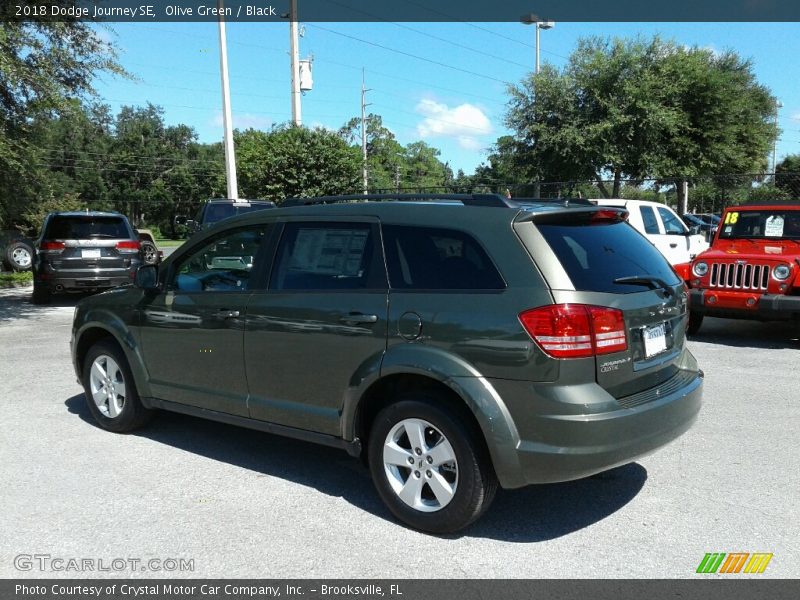 Olive Green / Black 2018 Dodge Journey SE