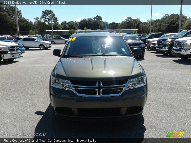 Olive Green / Black 2018 Dodge Journey SE
