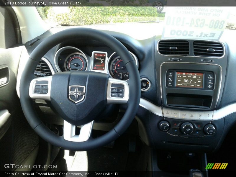 Olive Green / Black 2018 Dodge Journey SE