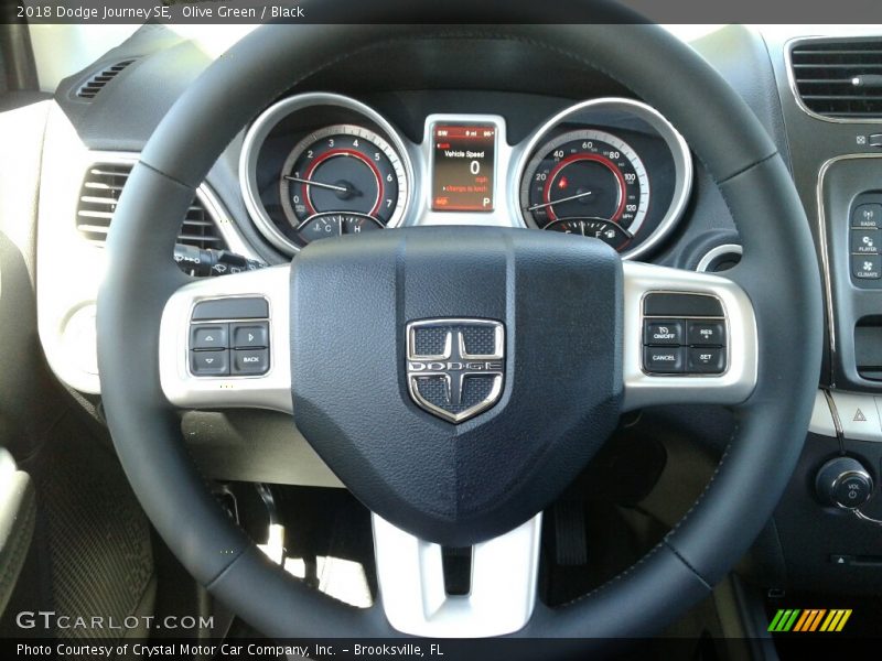 Olive Green / Black 2018 Dodge Journey SE