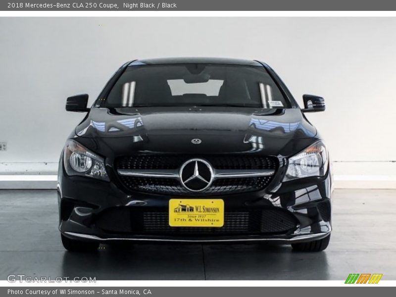 Night Black / Black 2018 Mercedes-Benz CLA 250 Coupe