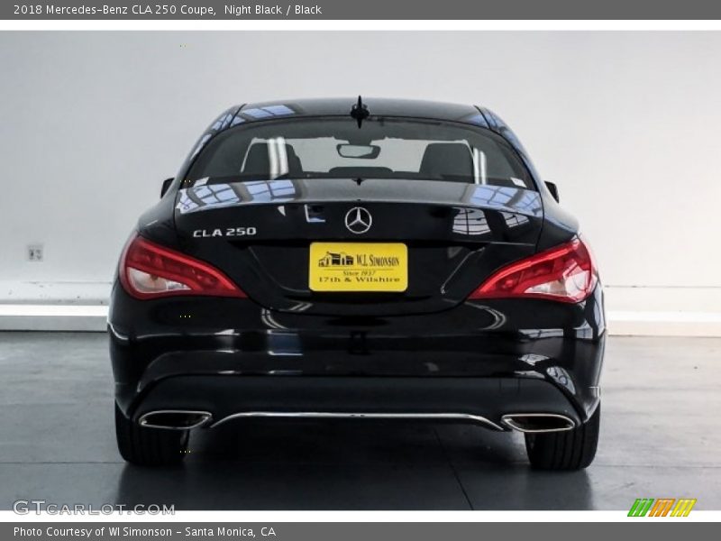 Night Black / Black 2018 Mercedes-Benz CLA 250 Coupe