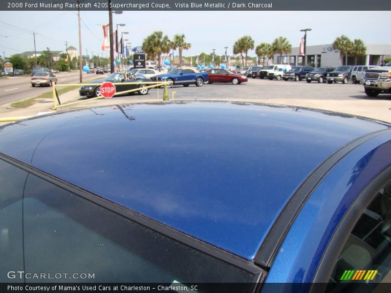 Vista Blue Metallic / Dark Charcoal 2008 Ford Mustang Racecraft 420S Supercharged Coupe