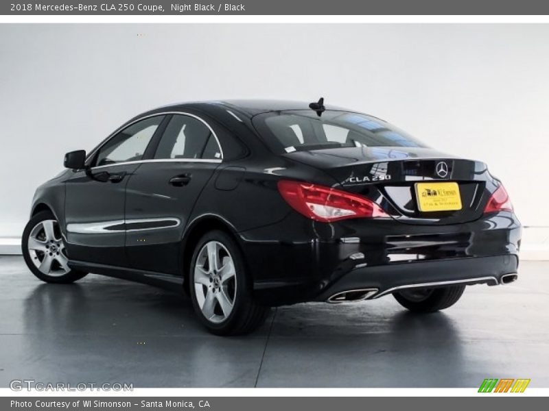 Night Black / Black 2018 Mercedes-Benz CLA 250 Coupe