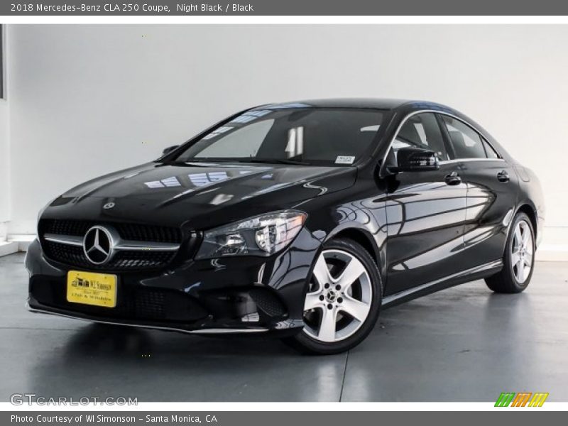 Night Black / Black 2018 Mercedes-Benz CLA 250 Coupe