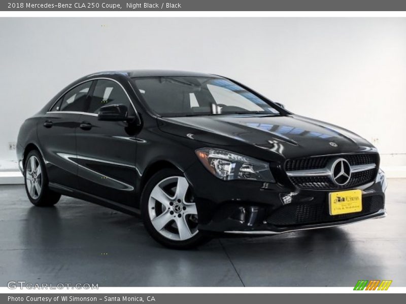 Night Black / Black 2018 Mercedes-Benz CLA 250 Coupe