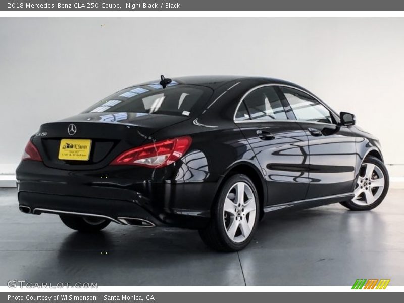 Night Black / Black 2018 Mercedes-Benz CLA 250 Coupe