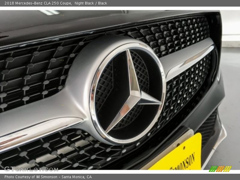 Night Black / Black 2018 Mercedes-Benz CLA 250 Coupe