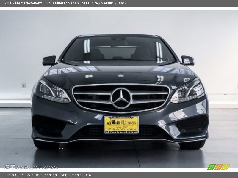 Steel Grey Metallic / Black 2016 Mercedes-Benz E 250 Bluetec Sedan