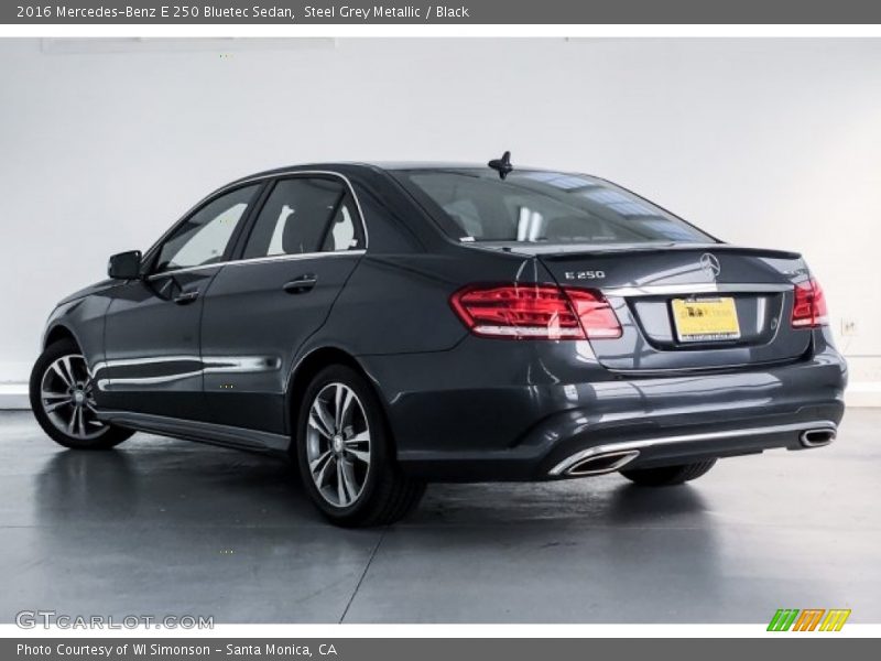 Steel Grey Metallic / Black 2016 Mercedes-Benz E 250 Bluetec Sedan