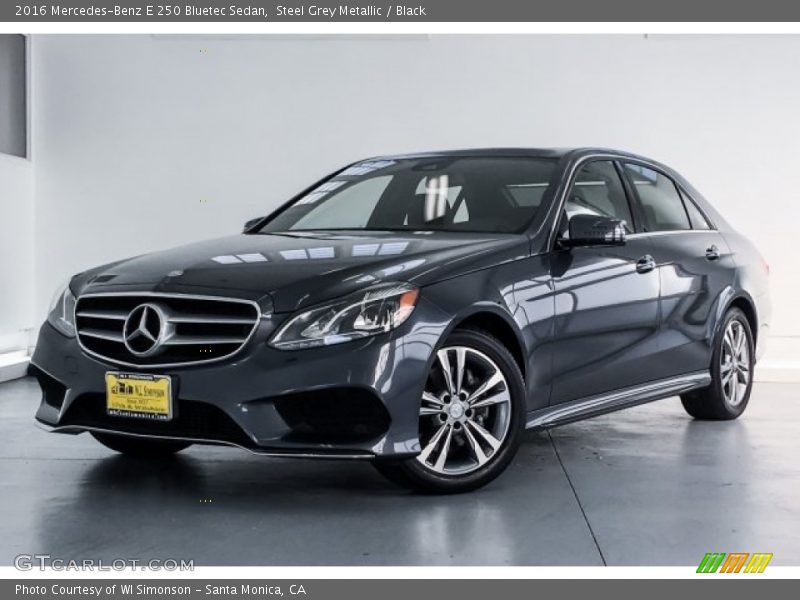 Steel Grey Metallic / Black 2016 Mercedes-Benz E 250 Bluetec Sedan