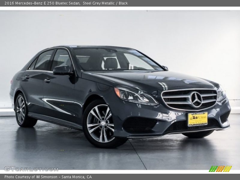 Steel Grey Metallic / Black 2016 Mercedes-Benz E 250 Bluetec Sedan