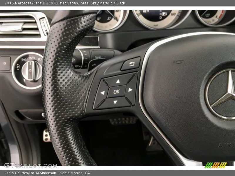 Steel Grey Metallic / Black 2016 Mercedes-Benz E 250 Bluetec Sedan
