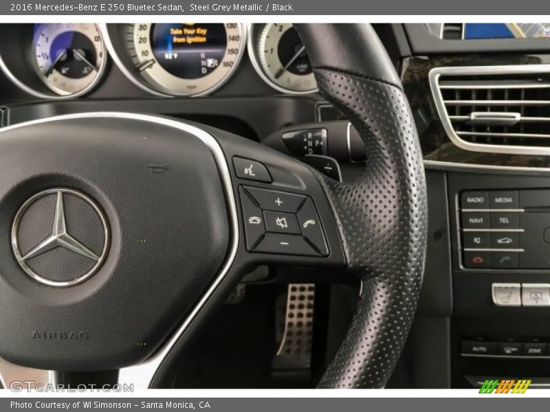 Steel Grey Metallic / Black 2016 Mercedes-Benz E 250 Bluetec Sedan