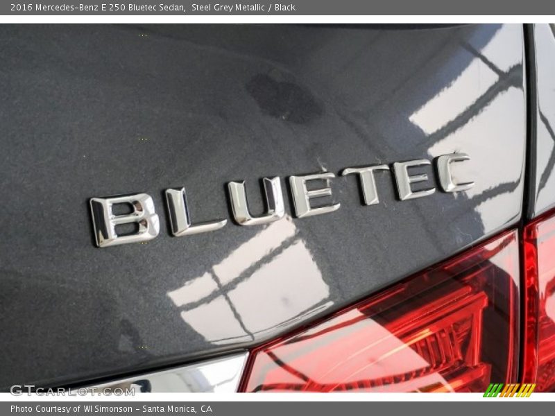 Steel Grey Metallic / Black 2016 Mercedes-Benz E 250 Bluetec Sedan
