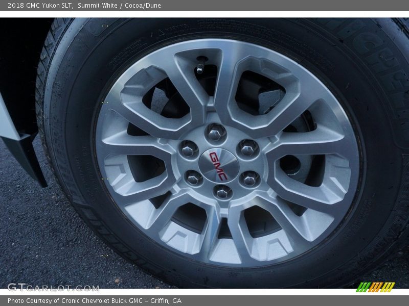 Summit White / Cocoa/Dune 2018 GMC Yukon SLT