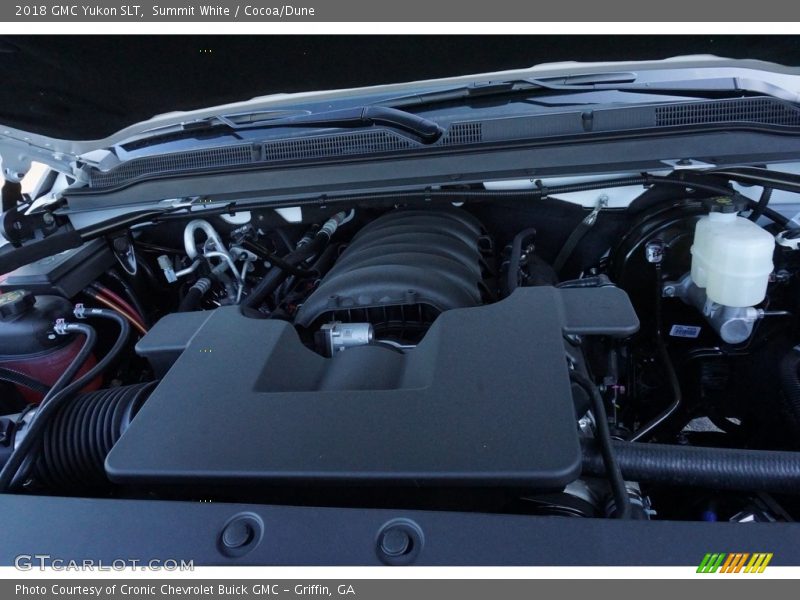 Summit White / Cocoa/Dune 2018 GMC Yukon SLT