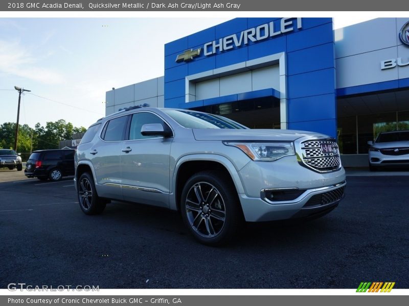 Quicksilver Metallic / Dark Ash Gray/Light Ash Gray 2018 GMC Acadia Denali