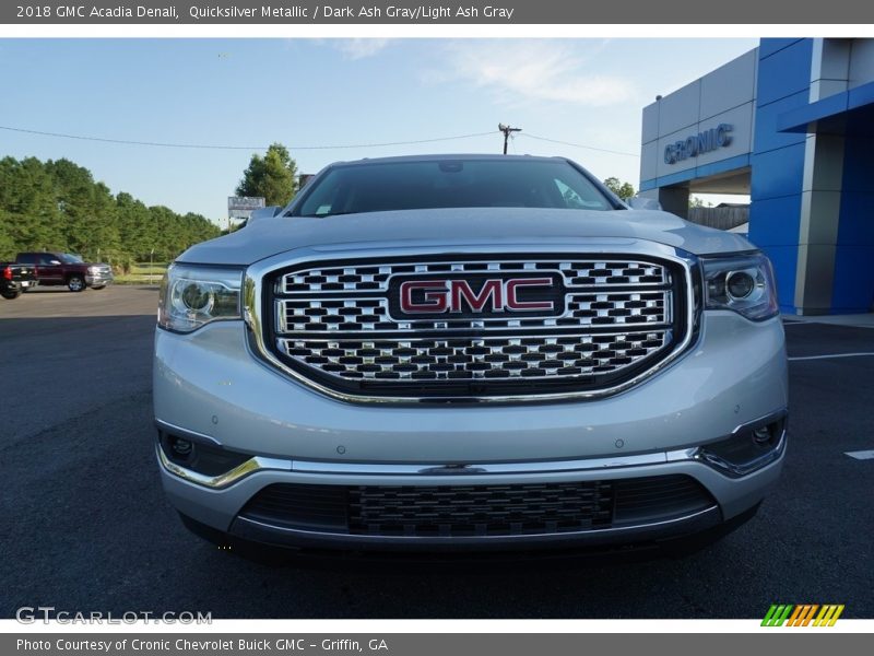 Quicksilver Metallic / Dark Ash Gray/Light Ash Gray 2018 GMC Acadia Denali