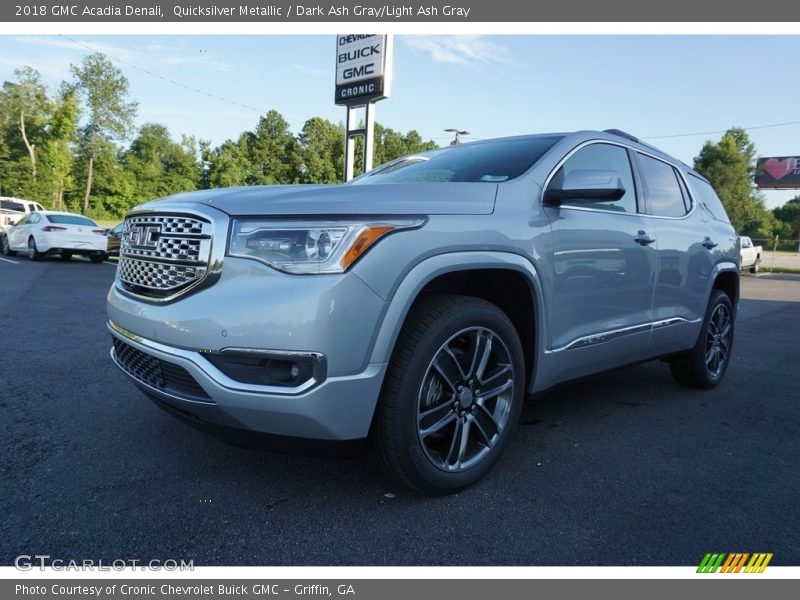 Quicksilver Metallic / Dark Ash Gray/Light Ash Gray 2018 GMC Acadia Denali