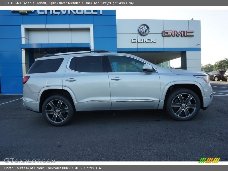 Quicksilver Metallic / Dark Ash Gray/Light Ash Gray 2018 GMC Acadia Denali