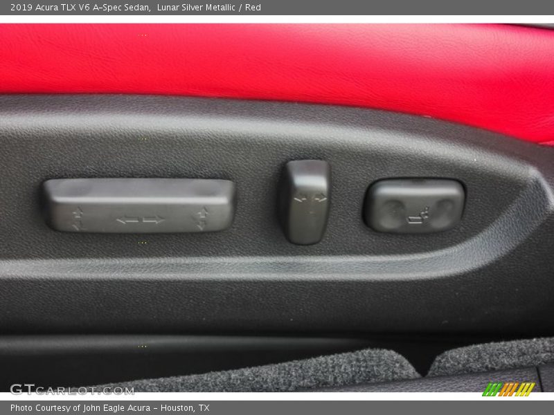 Lunar Silver Metallic / Red 2019 Acura TLX V6 A-Spec Sedan