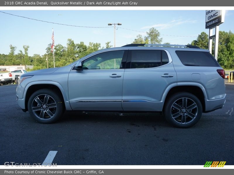 Quicksilver Metallic / Dark Ash Gray/Light Ash Gray 2018 GMC Acadia Denali